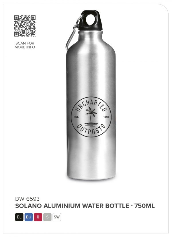 Altitude Solano Aluminium Water Bottle – 750ml Drinkware water bottle