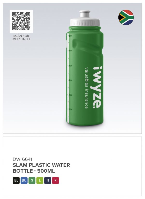 Altitude Slam Plastic Water Bottle – 500ml Drinkware water bottle