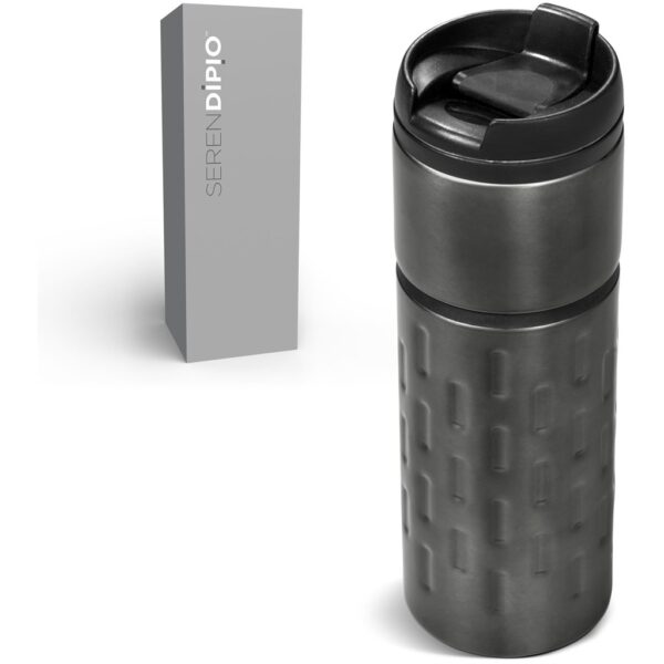 Serendipio Binary Stainless Steel & Plastic Double-Wall Tumbler – 450ml Drinkware