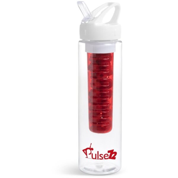 Zest Plastic Infuser Bottle – 750ml – Red Drinkware