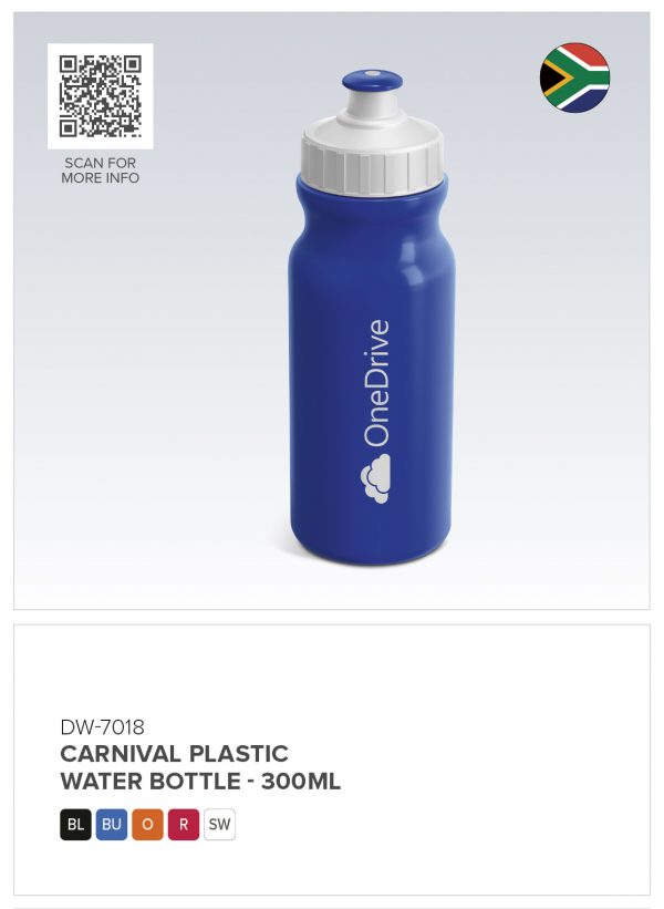 Altitude Carnival Plastic Water Bottle – 300ml Drinkware Reduced Discount