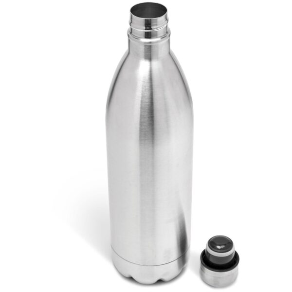 Serendipio Atlantis Stainless Steel Vacuum Water Bottle – 1 Litre – Silver Drinkware