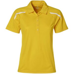 Ladies Nyos Golf Shirt – Yellow Marked to clear