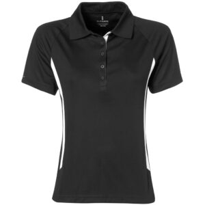 Ladies Mitica Golf Shirt – Black Marked to clear