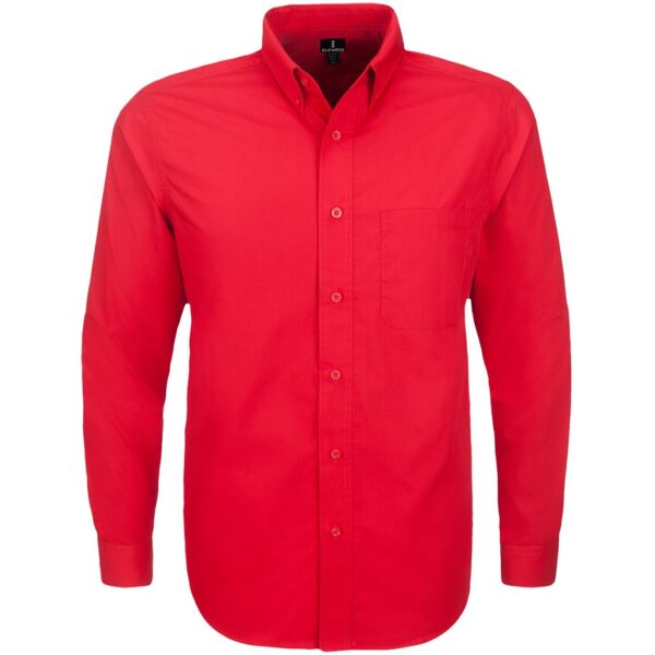 Mens Long Sleeve Preston Shirt – Red Marked to clear