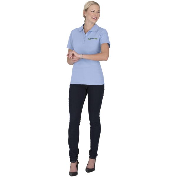 Ladies Calgary Golf Shirt – Light Blue Marked to clear