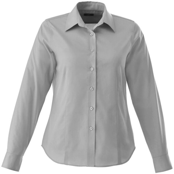 Ladies Long Sleeve Wilshire Shirt Grey Only – Grey Marked to clear