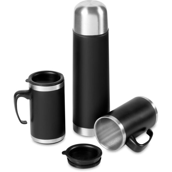 Cardinal Stainless Steel Vacuum Flask & Mug Set Drinkware Flask