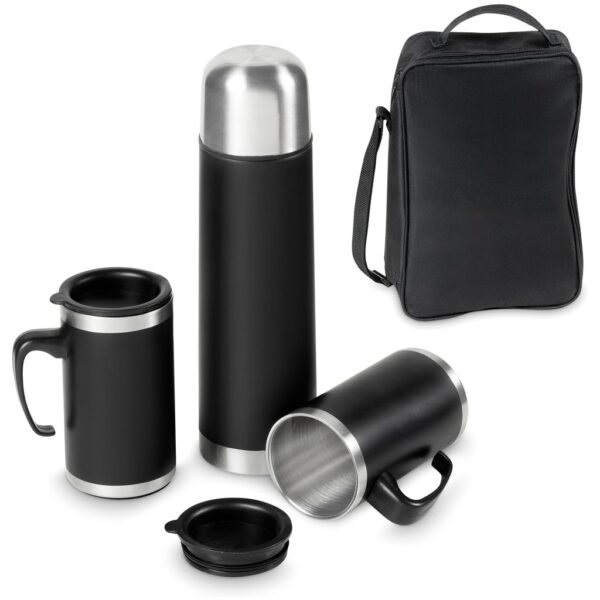 Cardinal Stainless Steel Vacuum Flask & Mug Set Drinkware Flask