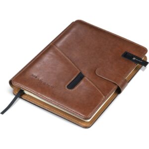 Ashburton A5 Hard Cover USB Notebook – 8GB – Brown Corporate gifts