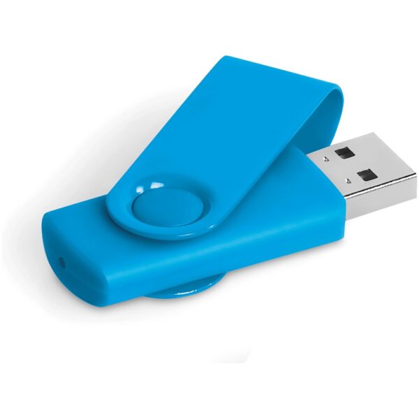 Axis Gyro Flash Drive – 8GB – Cyan Corporate gifts USB-7460