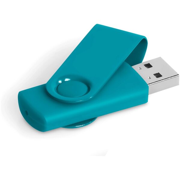 Axis Gyro Flash Drive – 8GB – Turquoise Corporate gifts USB-7460