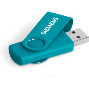 Axis Gyro Flash Drive – 8GB – Turquoise Corporate gifts USB-7460