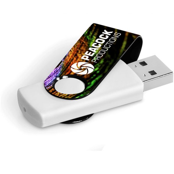 Axis Gyro White Flash Drive – 4GB Flash drives USB-7450