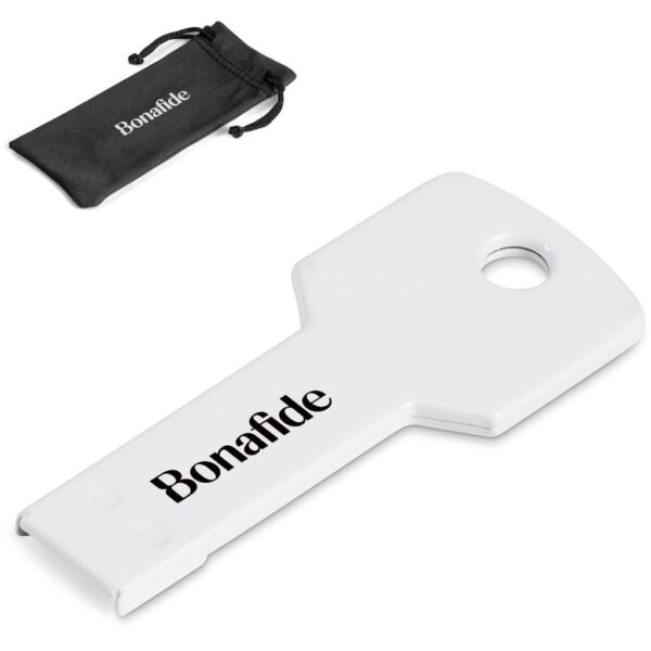 Keydata Flash Drive – 8Gb – Solid White Corporate gifts Memory Stick