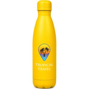 Kooshty Wahoo Vacuum Water Bottle – 500ML – Yellow Drinkware KOOSH-9040