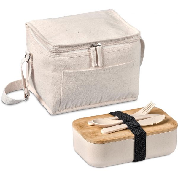 Okiyo Kura Cotton & Wheat Straw Lunch Set Coolers and lunchware cotton cooler lunch set