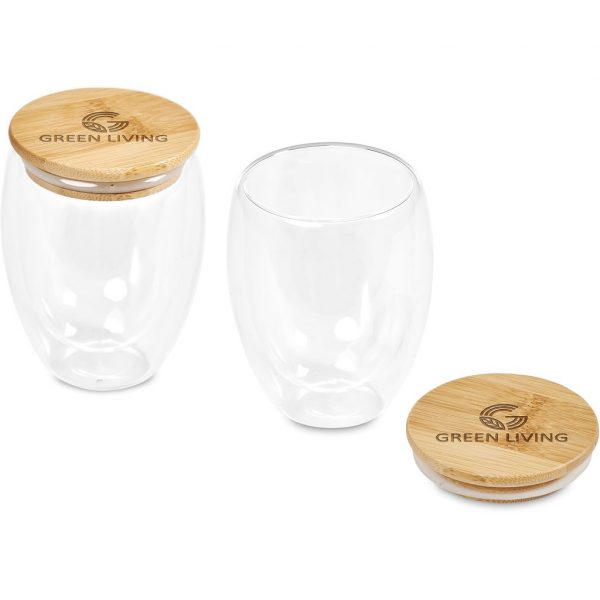 Okiyo Moco Duo Set Ideas for women Double-Wall Glass Cup Duo Set