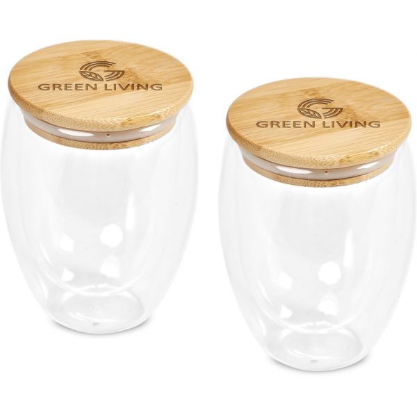 Okiyo Moco Duo Set Ideas for women Double-Wall Glass Cup Duo Set