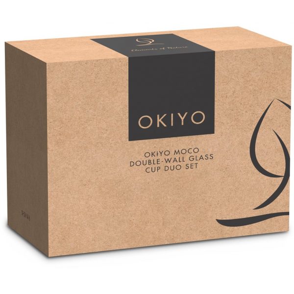 Okiyo Moco Duo Set Ideas for women Double-Wall Glass Cup Duo Set