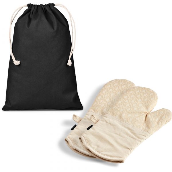 Serendipio Tanoreen Oven Glove Pair – Natural Corporate gifts oven gloves