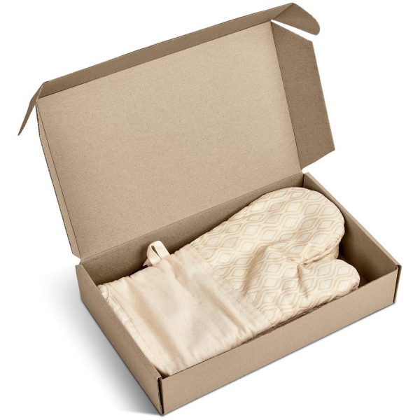 Serendipio Tanoreen Oven Glove Pair in Gift Box – Natural oven gloves