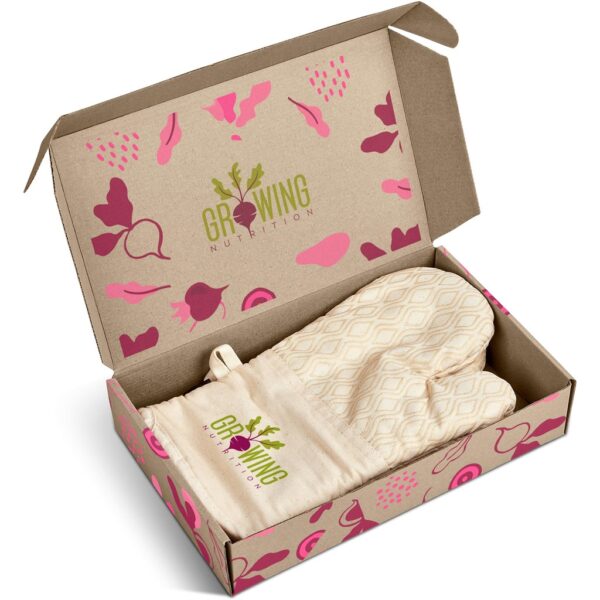 Serendipio Tanoreen Oven Glove Pair in Gift Box – Natural oven gloves