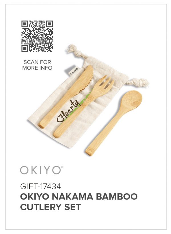 Okiyo Nakama Bamboo Cutlery Set Drinkware