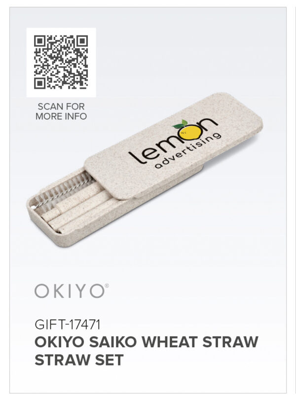 Okiyo Saiko Wheat Straw Straw Set Drinkware