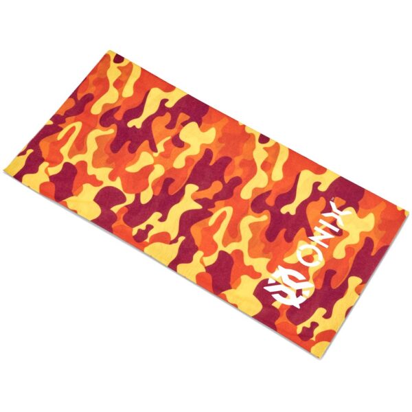 Kids Camo Flexi Tubular Bandana – Orange Corporate gifts buff