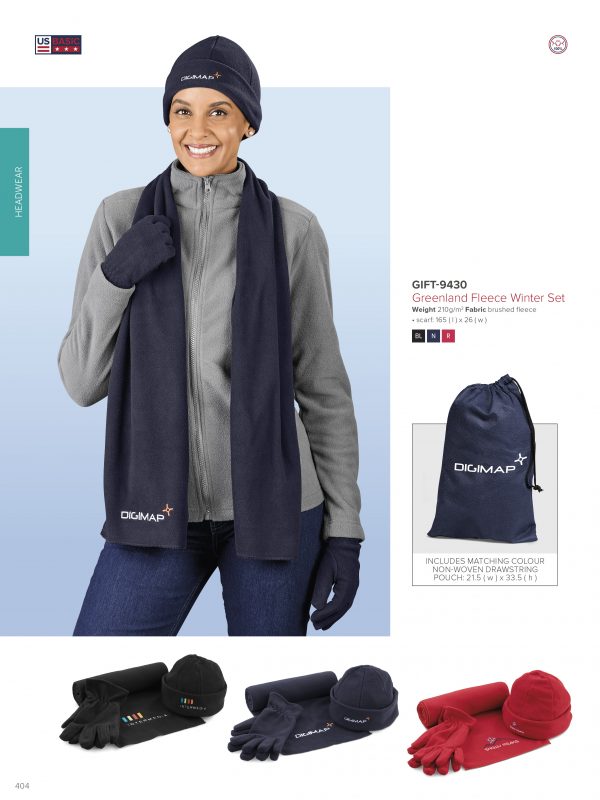 Greenland Fleece Set Headwear sets