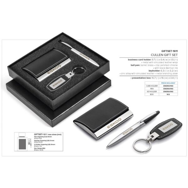 Cullen Gift Set Executive sets Business Card Holder