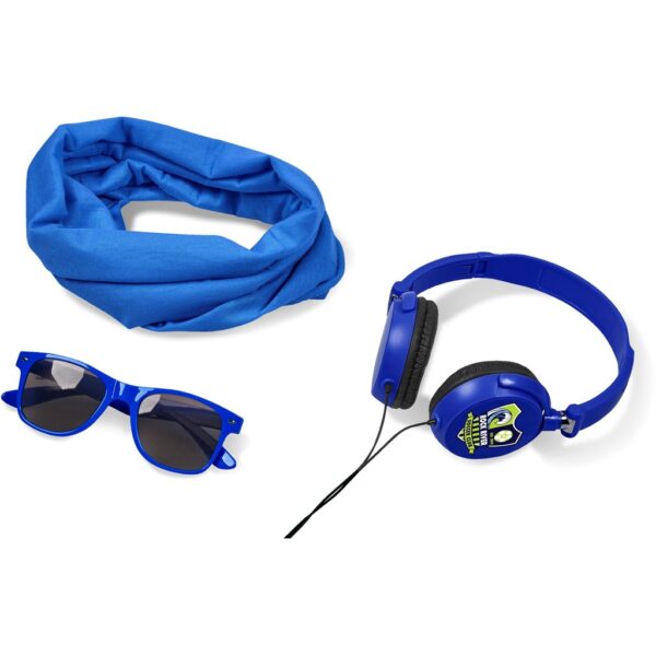 La Med Summer Set – Blue headphones