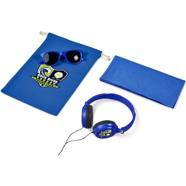 La Med Summer Set – Blue headphones