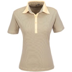 Ladies Pensacola Golf Shirt – Yellow Marked to clear