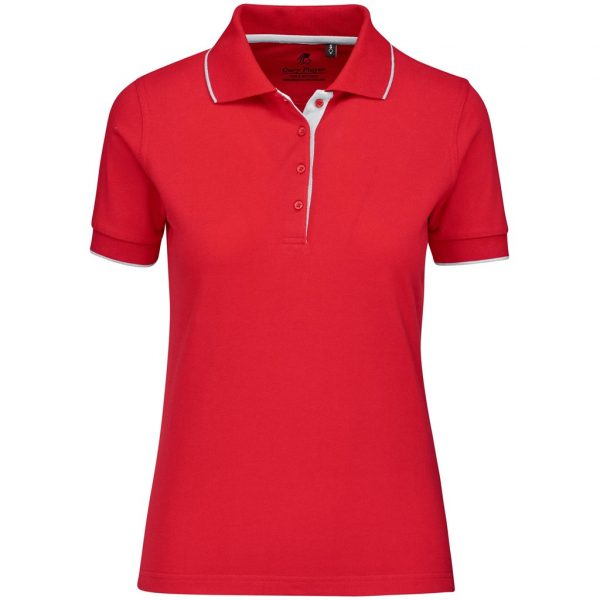 Ladies Wentworth Golf Shirt – Red Marked to clear