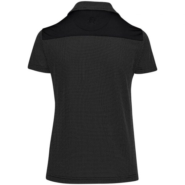 Ladies Sterling Ridge Golf Shirt – Black Marked to clear