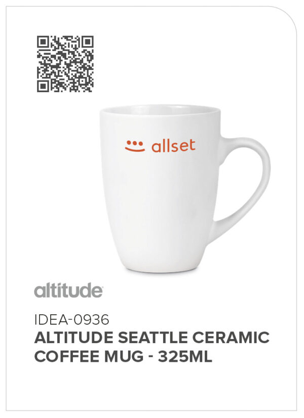 Altitude Seattle Ceramic Coffee Mug – 325ml Drinkware ceramic mug