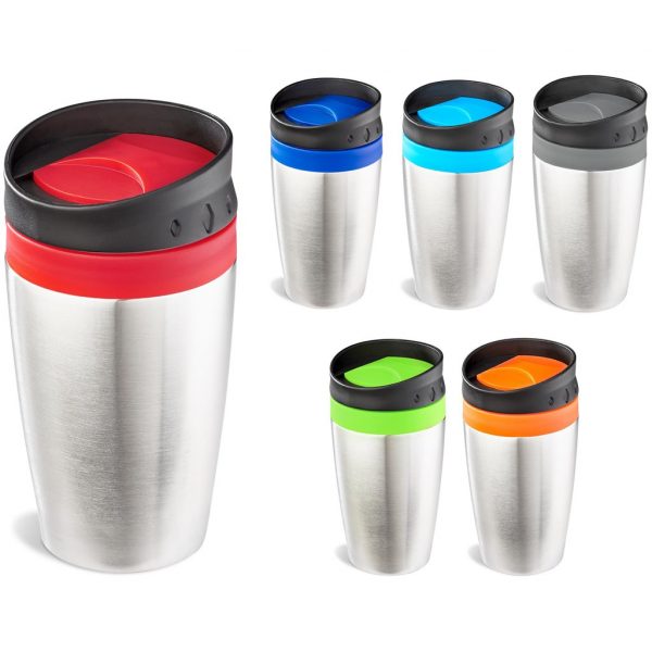 Altitude Vienna Stainless Steel & Plastic Double-Wall Tumbler – 300ml Drinkware travel mug