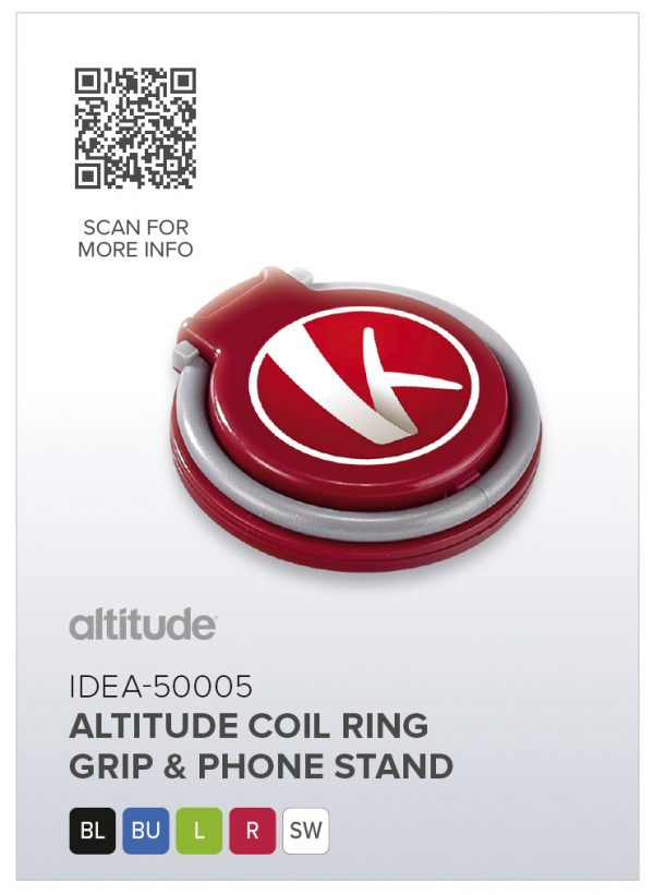 Altitude Coil Ring Grip & Phone Stand Mobile technology phone stand