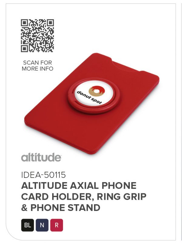 Altitude Axial Phone Card Holder, Ring Grip & Phone Stand Mobile technology