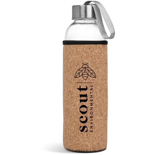 Kooshty Kork  Glass Water Bottle – 500ml Drinkware glass water bottle