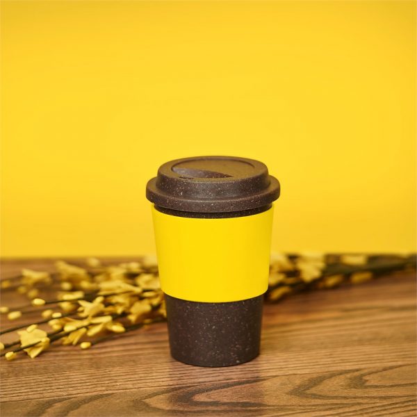 Kooshty Brown Bean Plastic Double-Wall Tumbler – 400ml Drinkware