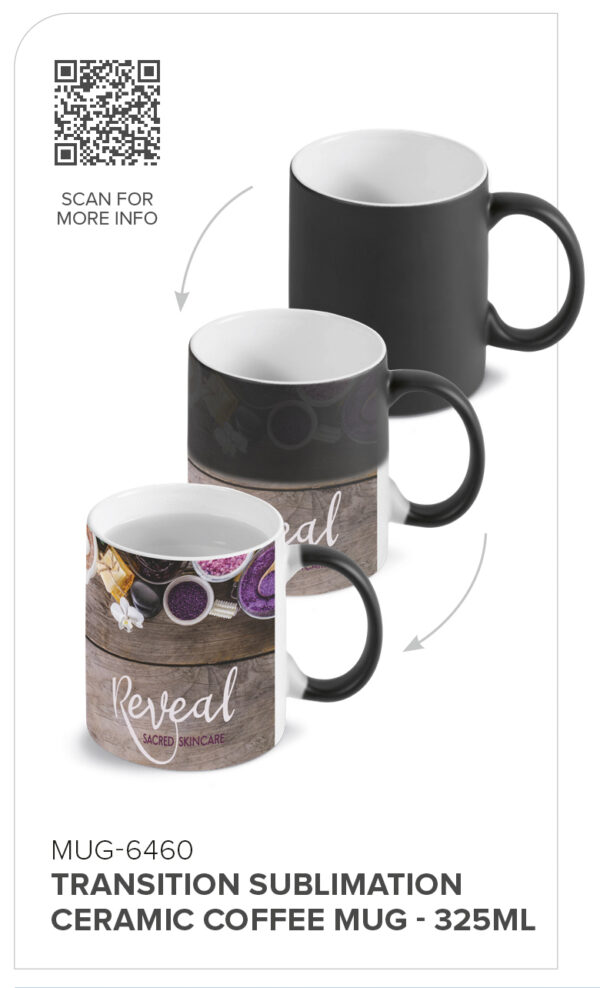 Transition Sublimation Ceramic Coffee Mug – 325ml Drinkware MUG-6460