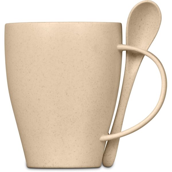 Okiyo Kawai Wheat Straw Mug & Spoon – 350ml Drinkware