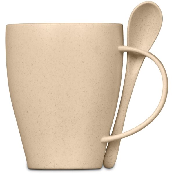 Okiyo Kawai Wheat Straw Mug & Spoon – 350ml Drinkware