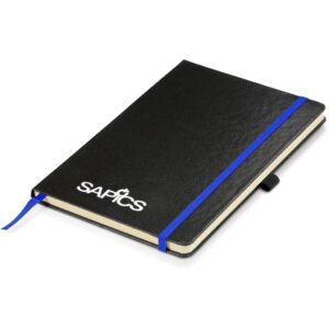 Fourth Estate A5 Hard Cover Notebook – Blue Corporate gifts Mid-Size Notebook