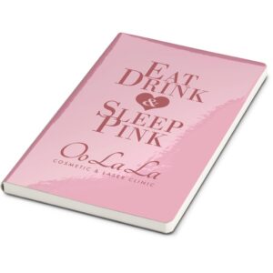 Reflections A5 Soft Cover Notebook – Pink Corporate gifts notebook