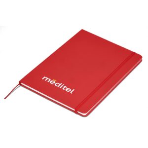 Omega A4 Hard Cover Notebook – Red Corporate gifts hardcover notebook