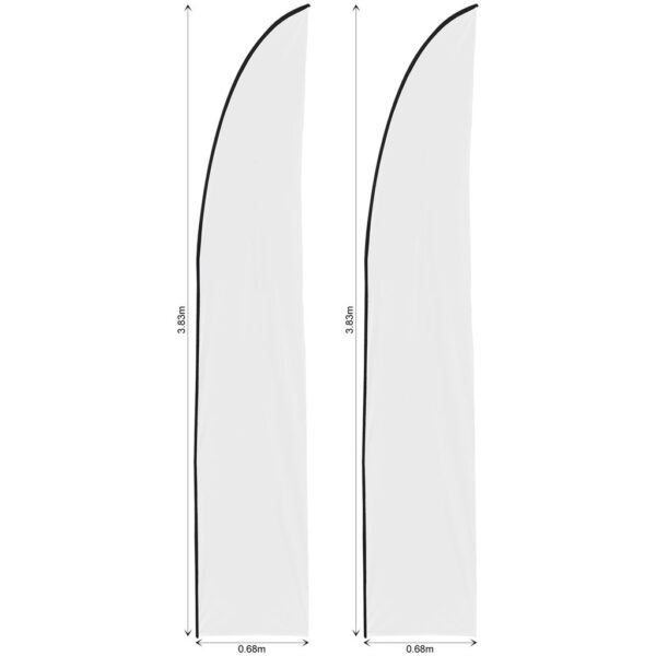 Legend 3m Sublimated Arcfin Flying Banner Skin – Set Of 2 (Excludes Hardware) Outdoor products DisplayPilot